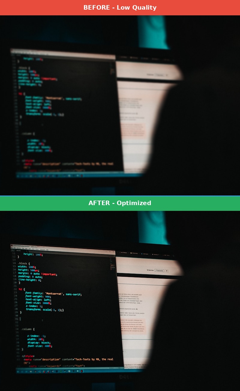 Before vs After Comparison